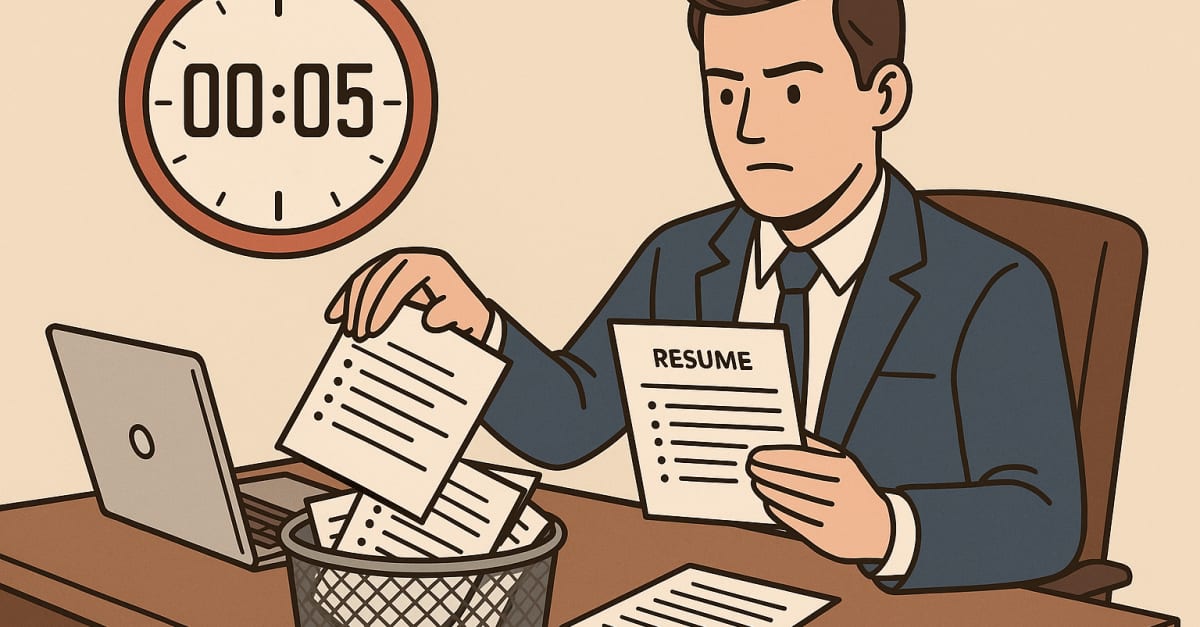 How long do recruiters review your CV for?
